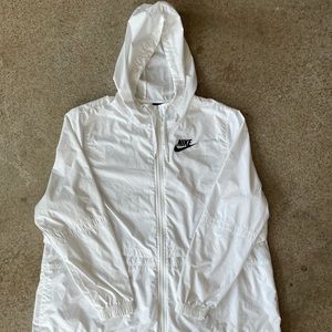 White Nike windbreaker